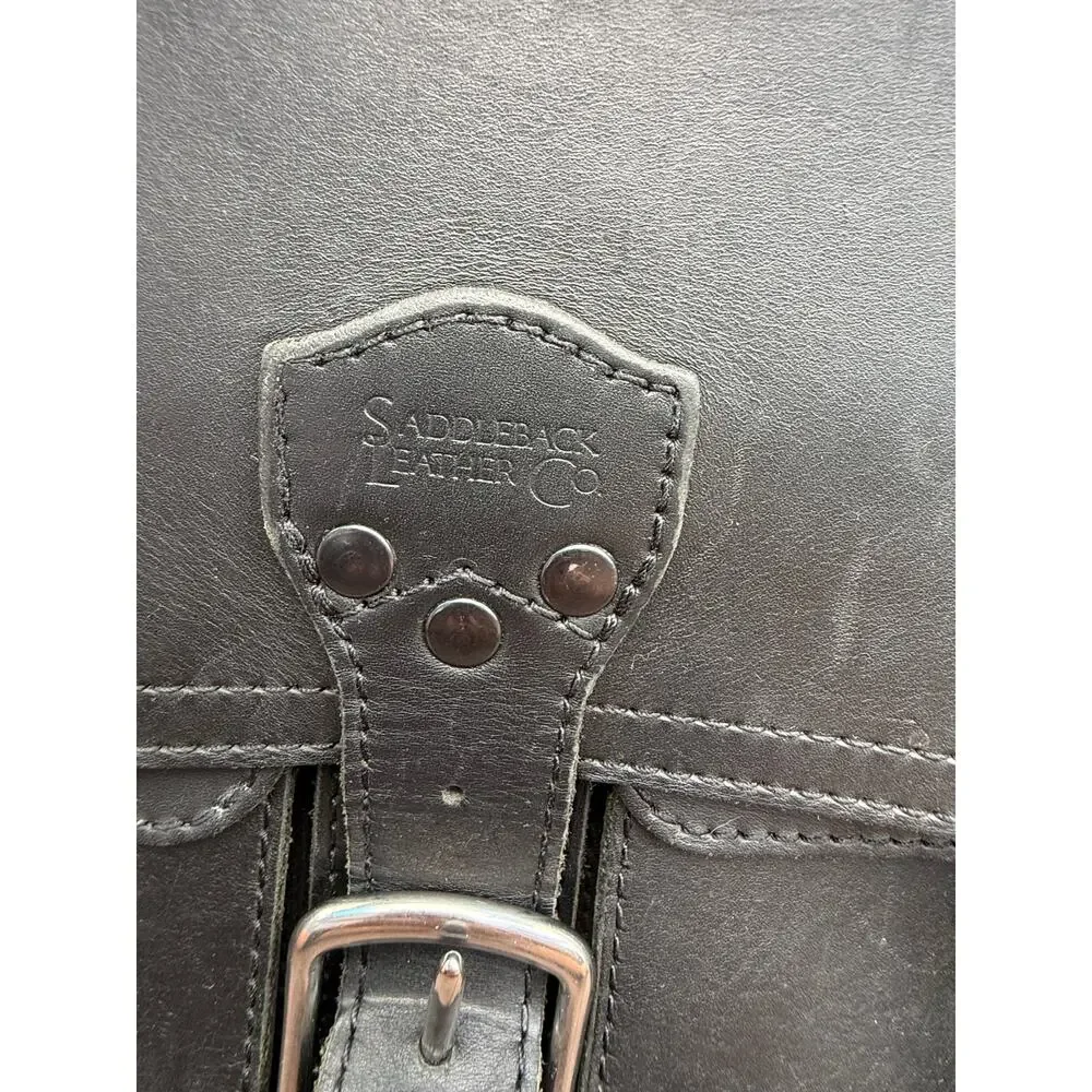 Thin Front Pocket Leather Briefcase ll Saddleback Leather Co.